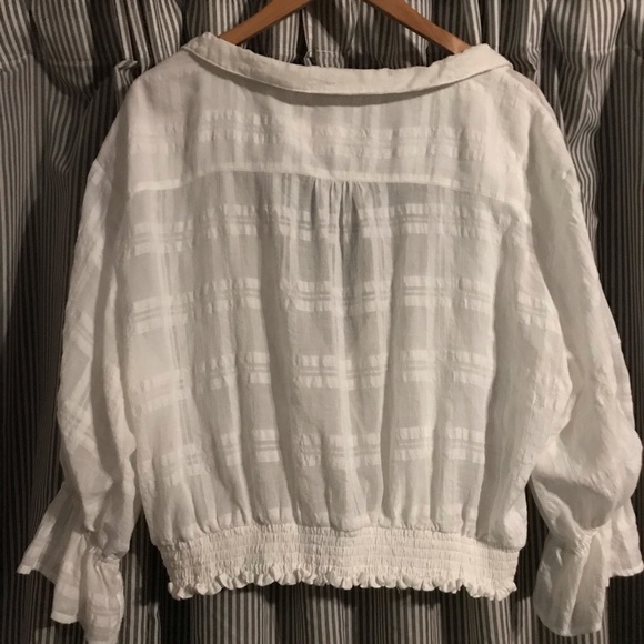 Anthropologie Cropped sheer top - Picture 4 of 4